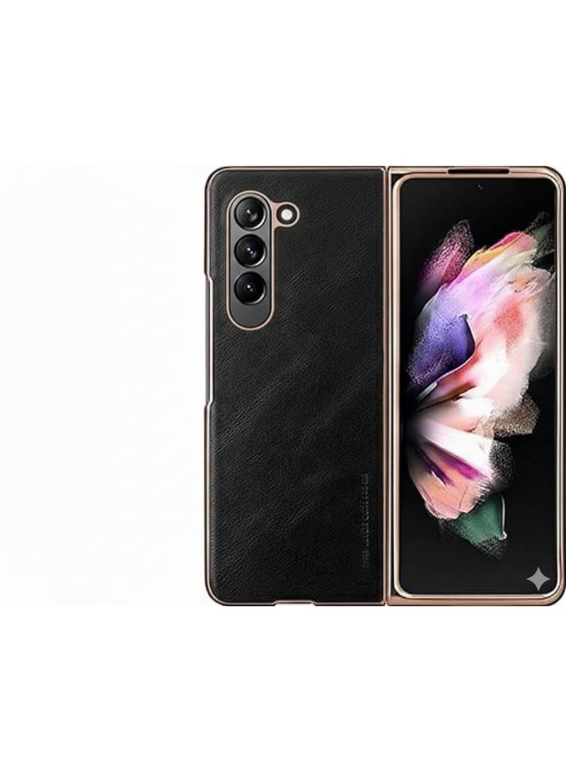 Fekra Case for Samsung Galaxy Z Fold 5, PU Leather + Hard PC Shell Ultra Thin Slim Durable Protective Phone Cover for Samsung Galaxy Z Fold5 5G - Image 1